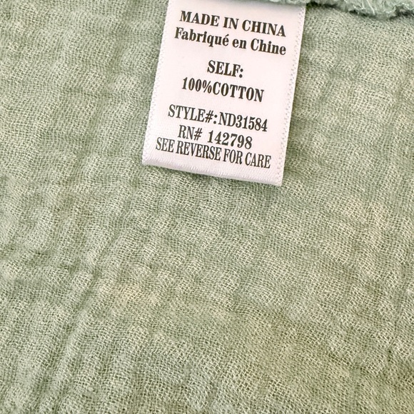 ๐ Very J Mineral Wash Sage Green Dress - Picture 5 of 5